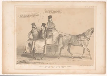 Spotprent találkozott Russell, Inglis en Bentinck Új módja annak, hogy áthaladjon egy régi úton; Most sajnos! Sajnos nem működik (cím a tárgyon) HB Sketches (sorozat címe az objektumon)