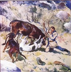 A tusa érdekes és izgalmas lett volna a néző számára (színes litho)