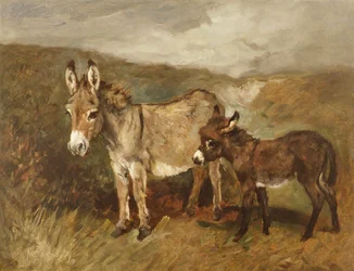 Szamarak a lápvidéken, 1890 körül