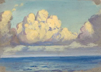 Tengeri táj, 19. század vége - 20. század közepe (akvarell, grafit, gouache, papír)