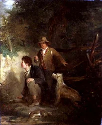 Boys Rabbiting (olaj, vászon)
