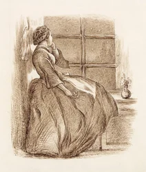 Elveszett szerelem, 1859 körül (toll és tinta)