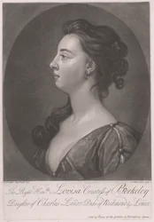 A helyes Louisa Berkeley grófnő, Charles Lenox Richmond és Lenox herceg lánya