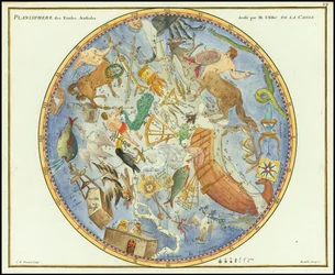 1776 - John Flamsteed - Planisphere des Etoiles Australes (Ausztrál tervrajz)