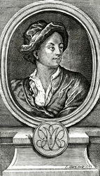 Matthew Prior, metszett J. Clark, 1722