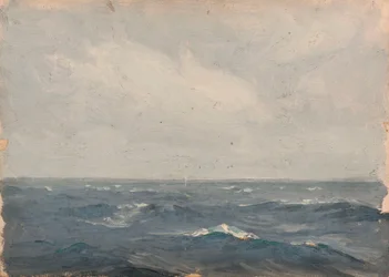 Tengeri táj, 1900 körül (olaj, vászon)