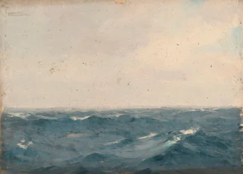 Tengeri táj, 1900 körül (olaj, vászon)