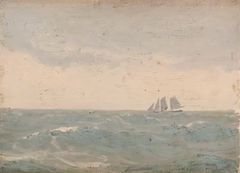 Tengeri táj, 1900 körül (olaj, vászon)