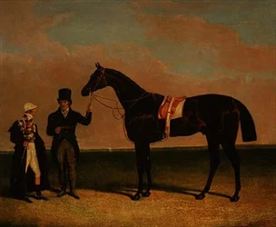 Richard Watts úr „Rockingham”-je, amelyet edzője, Forth tartott Sam Darling zsokéval, az 1833-as St. Leger és a Goodwood Kupa győztesével