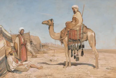 Egy beduin tábor; vagy beduin arabok