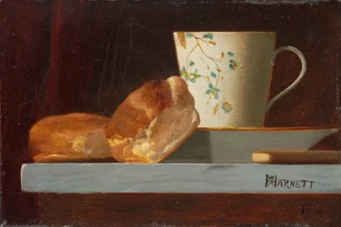 Reggeli, 1890 körüli évek (olaj, akadémiai karton)
