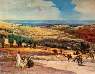 Úton Jeruzsálemből Betániába, 1902.