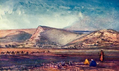 A Názáret körüli dombok Esdraelon síkságáról, 1902.
