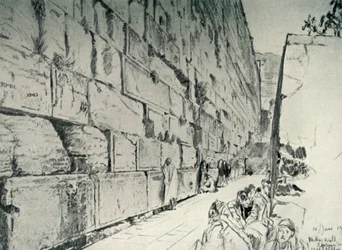 A Siratóhely fala, 1902.