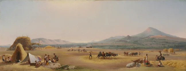 Betakarítás a római Campagnán, 1868.