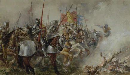 V. Henrik király az azincourt-i csatában, 1415