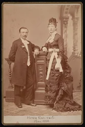 Henry Gass 1835-1884 és felesége, Emma Dibble portréja, 1880. november.