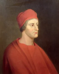 Henry Harris színész portréja Wolsey szerepében William Shakespeare VIII. Henrik című művéből, 1662.