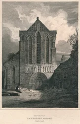 A Lanercost Priory nyugati frontja. Cumberland, 1814