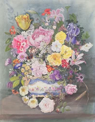 Virágok egy Sevres Jardiniere-ben