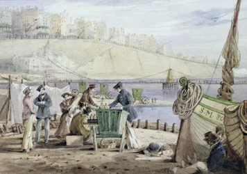 Brighton Beach, Sussex, 1844 (wc papíron)