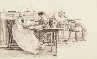 Olvasás a kandalló mellett, 1805
