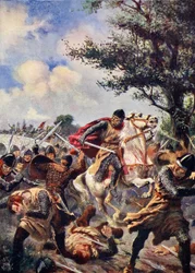 The Battle of Bouvines, 1214, illusztráció a Hutchinson