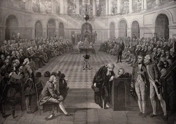 The Irish House of Commons, AD 1790, College Green, Dublin, „The Illustrated London News”, 1886. október 4.