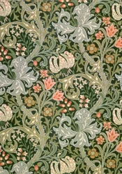 Golden Lily tapéta, amelyet John Henry Dearle (1860-1932) tervezett a Morris and Company számára, 1897