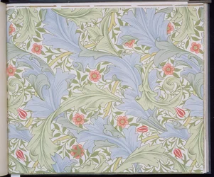 Granville tapéta, amelyet John Henry Dearle (1860-1932) tervezett a Morris and Company számára, 1896