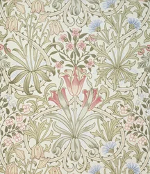 Perzsa tapéta, amelyet John Henry Dearle (1860-1932) tervezett a Morris and Company számára