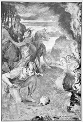 „Beowulf megtalálja Aschere fejét”, 1910.