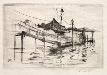 Footbridge, Bridgeport, Connecticut.