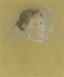 Tanulmány egy fejről, 1888–1895 (pasztell grafit érintéssel a kartonon)