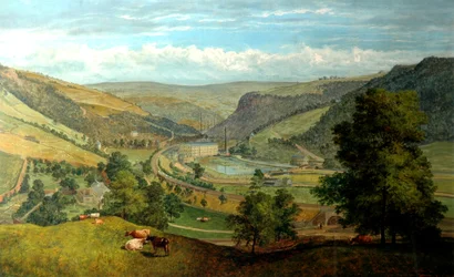 Todmorden-völgy Charlestownból, 1860