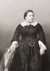 Madame Marietta Alboni (1824-94) metszett D.J. Pound egy fényképről, a „The Drawing-Room of Eminent Personages, Volume 2”, Londonban, 1860.