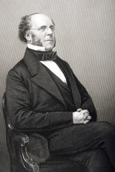 Matthew Talbot Baines (1799-1860) metszett D.J. Pound egy fényképről, a „The Drawing-Room of Eminent Personages, Volume 2”, Londonban, 1860.