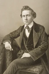 Paul Charles Morphy (1837-84) metszetét D.J. Pound egy fényképről, a „The Drawing-Room of Eminent Personages, Volume 2”, Londonban, 1860.