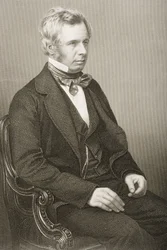 Peter John Locke King (1811-85) metszetét D.J. Pound egy fényképről, a „The Drawing-Room of Eminent Personages, Volume 2”, Londonban, 1860.
