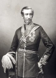 Sir Archdale Wilson (1803-74) vésette D.J. Pound egy fényképről, a „The Drawing-Room of Eminent Personages, Volume 2”, Londonban, 1860.