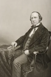 Thomas Wright (1810-77) metszetét D.J. Pound egy fényképről, a „The Drawing-Room of Eminent Personages, Volume 2”, Londonban, 1860.