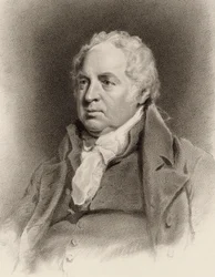 William Shield hegedűművész és zeneszerző portréja 1748-1829, 1822.