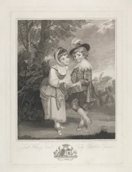 Lord Henry és Lady Charlotte Spencer mint "A fiatal jósok"