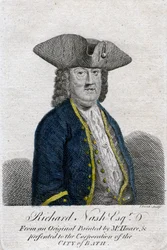 Richard Beau Nash, brit dandy, 18. század.