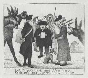 A kölykök ugassanak és szamarak csacsogjanak, minden kutyának és Curnek meglesz a maga napja, 1784