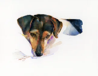 Cserkészportré, 2015, (akvarell)