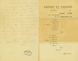 John Knapp, Camp Jackson levele a feleségéhez, 1861. május 10