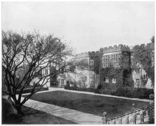 Haddon Hall Bakewell közelében, Derbyshire, Anglia, 19. század vége.
