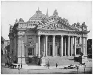 The Bourse, Brüsszel, 19. század vége