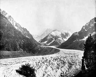 A Mer De Glace, Svájc, 1893.